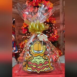 Loungefly Garfield Gift Wrap with Gold Bow